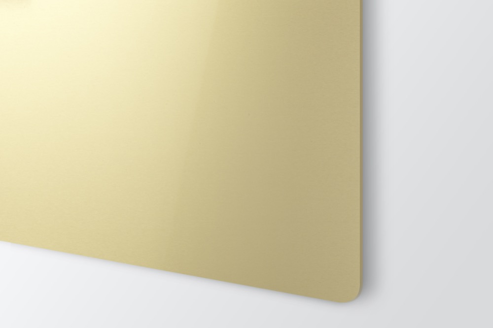 AlumaMark Satin Guld anodiserad aluminium för svart lasergravyr