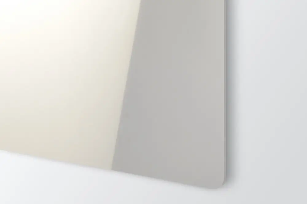AlumaMark Spegel Silver anodiserad aluminium för svart lasergravyr