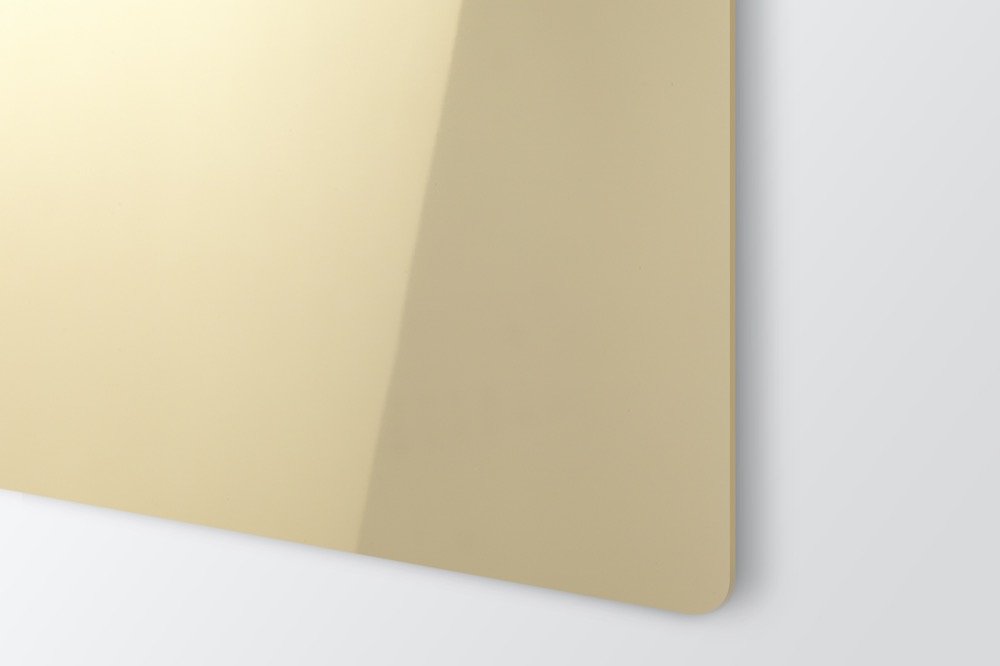 AlumaMark Spegel Guld anodiserad aluminium för svart lasergravyr