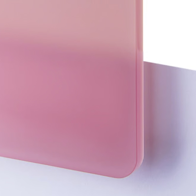 Frostad Plastskiva - TroGloss Satin Ljusrosa- Passar utmärkt för skyltproduktion och dekor med laserskärare eller fräs.