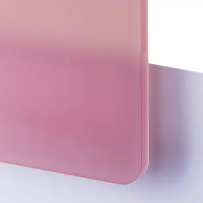 Frostad Plastskiva - TroGloss Satin Ljusrosa- Passar utmärkt för skyltproduktion och dekor med laserskärare eller fräs.
