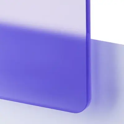 Frostad Plastskiva - TroGloss Satin Violett- Passar utmärkt för skyltproduktion och dekor med laserskärare eller fräs.