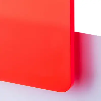 Frostad Plastskiva - TroGloss Satin Orange - Passar utmärkt för skyltproduktion och dekor med laserskärare eller fräs