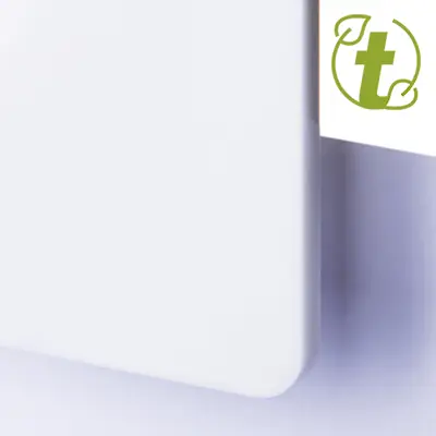 Akrylskiva - TroGlass Color Gloss - Vit. Perfekt för laserskärning och mekaniska verktyg