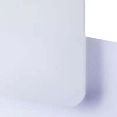 Frostad Plastskiva - TroGloss Satin LED Vit Passar utmärkt för skyltproduktion och dekor med laserskärare eller fräs.