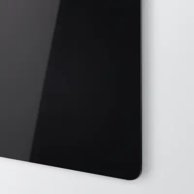Anodiserad aluminium glansig svart 1000 x 500 mm för gravyr