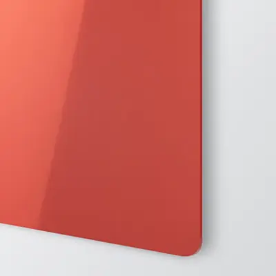 Anodiserad aluminium glansig röd 1000 x 500 mm för gravyr