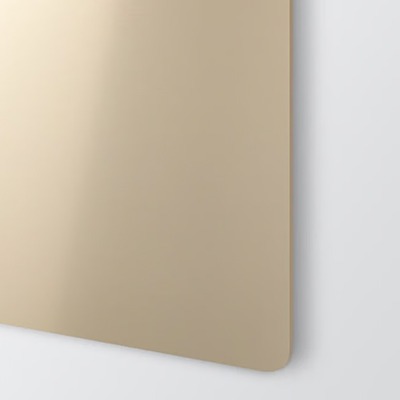 Anodiserad aluminium glansig nickelsilver 1000 x 500 mm för gravyr