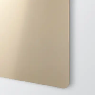 Anodiserad aluminium glansig nickelsilver 1000 x 500 mm för gravyr