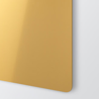 Anodiserad aluminium glansig guld 1000 x 500 mm för gravyr