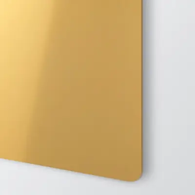Anodiserad aluminium glansig guld 1000 x 500 mm för gravyr