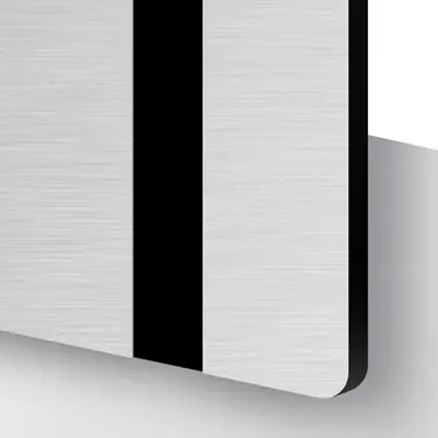 Plastskivor - TroLase Metallic Borstad Aluminium/svart. Perfekt för lasergravyr och skärning