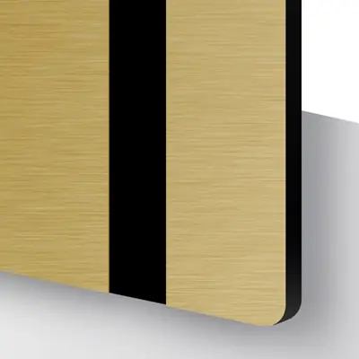 Plastskivor - TroLase Metallic Borstad guld/svart. Perfekt för lasergravyr och skärning