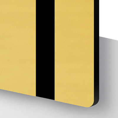 Plastskivor - TroLase Metallic Europeisk guld/svart. Perfekt för lasergravyr och skärning