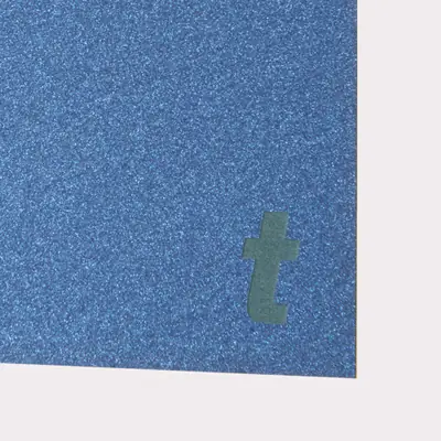 Laserpapper Metallic Blå - Anpassat för lasergravering och laserskärning