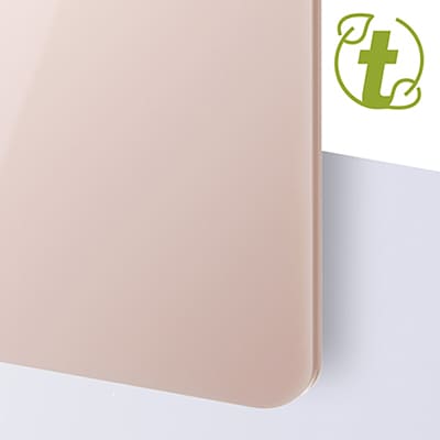 Akrylskiva - TroGlass Duo Pastel Nude- Passar utmärkt för skyltproduktion och dekor med laser eller fräs.
