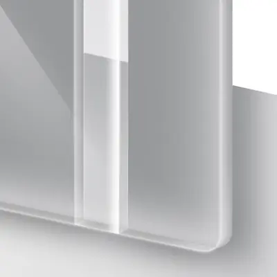 Plastskivor - TroLase Reverse Silver glansig - Perfekt för att laserskära och lasergravera skyltar