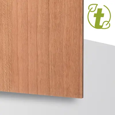 Fanérskiva Körsbär - TroWood Veneer Duo - fanérskiva med äkta träyta och MDF-kärna, anpassad för lasergravyr och skärning