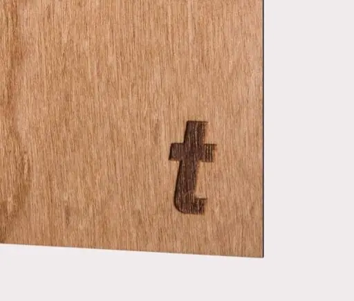 Laserpapper i Körsbär Träfaner. Lämpligt för gravyr och skärning.