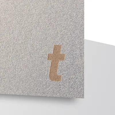 Laserpapper Metallic Krom - Anpassat för lasergravering och laserskärning
