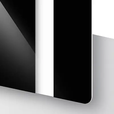 TroLase Security Foil Svart/Vit - Skyltmaterial