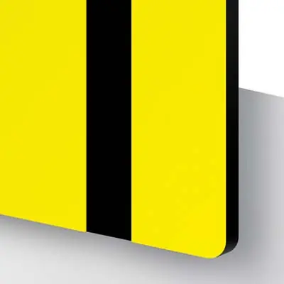 Plastskivor - TroLase Textures Gul/Svart- Perfekt för att laserskära och lasergravera skyltar